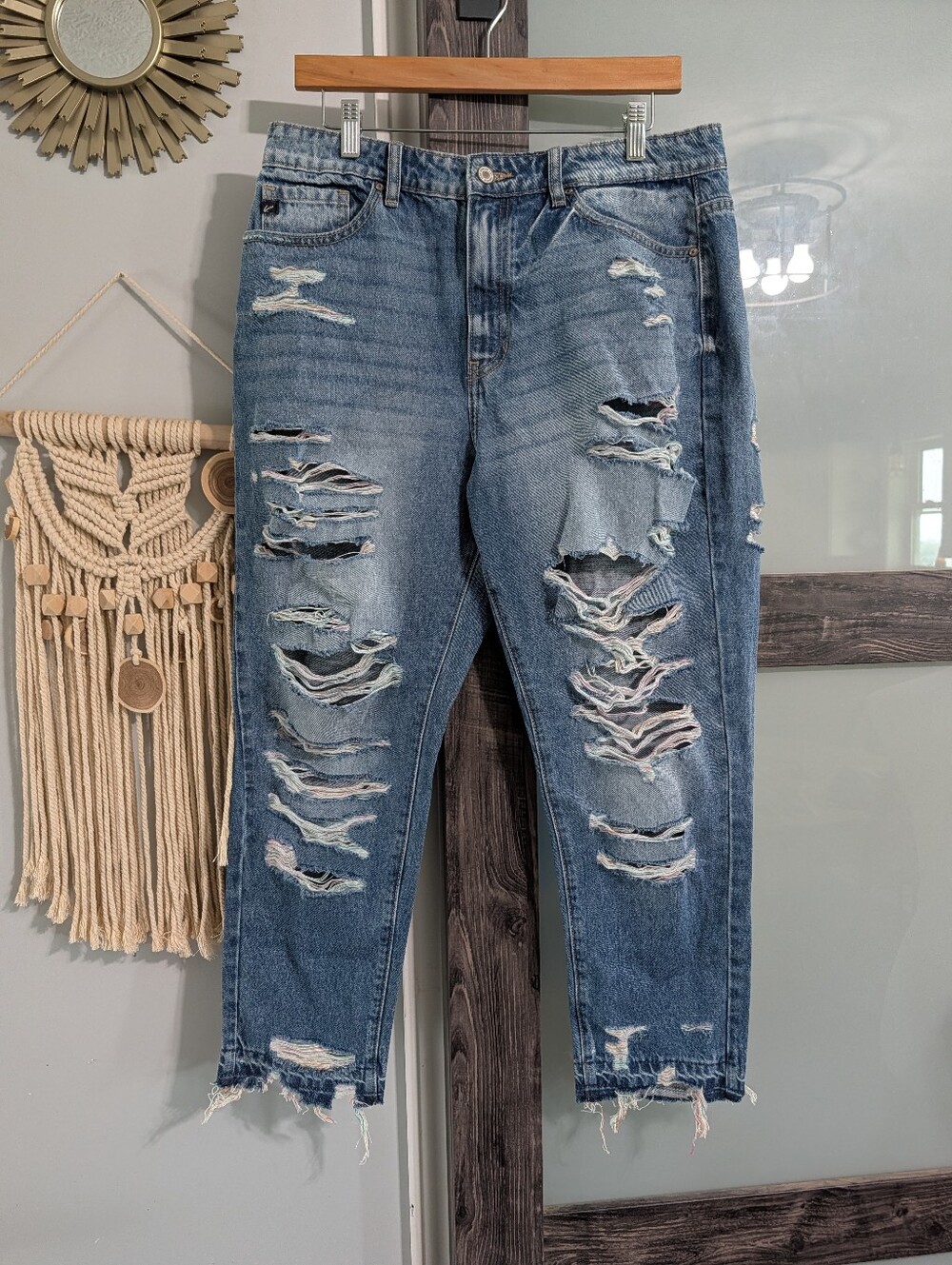 Kancan Rainbow Thread Skinny Jeans